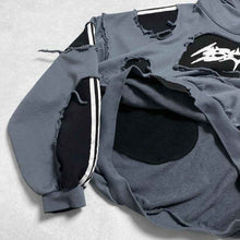 Load image into Gallery viewer, Ripped Stripes Hoodie