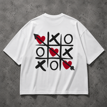 Load image into Gallery viewer, White Heart Checkmate Oversized Tee