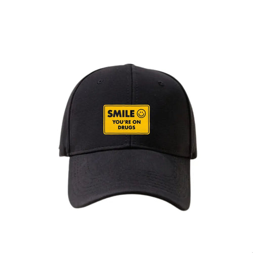 Smile Black Cap-Aesthetic Gen