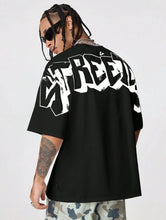 Load image into Gallery viewer, AXEPEAK Drop Shoulder T-Shirt With English Graphic Print - Aesthetic Gen