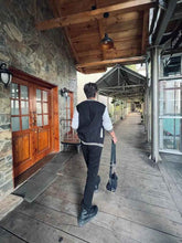 Load image into Gallery viewer, Baseball Jacket Black and White _Unisex - Aesthetic Gen