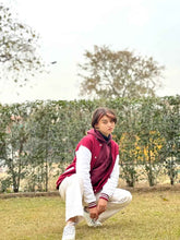 Load image into Gallery viewer, Baseball Jacket Maroon and White _Unisex - Aesthetic Gen