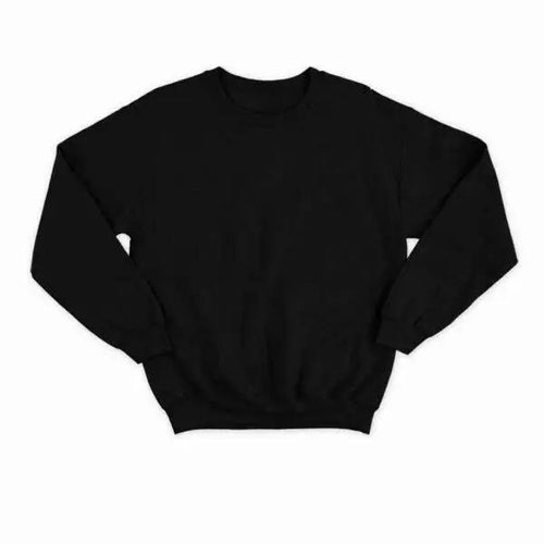 Basic Black Sweatshirt-Aesthetic Gen
