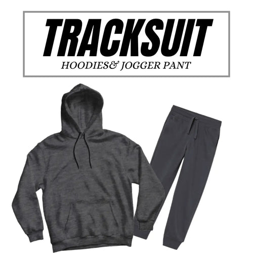 Basic Charcoal Hoodies Tracksuits-Aesthetic Gen