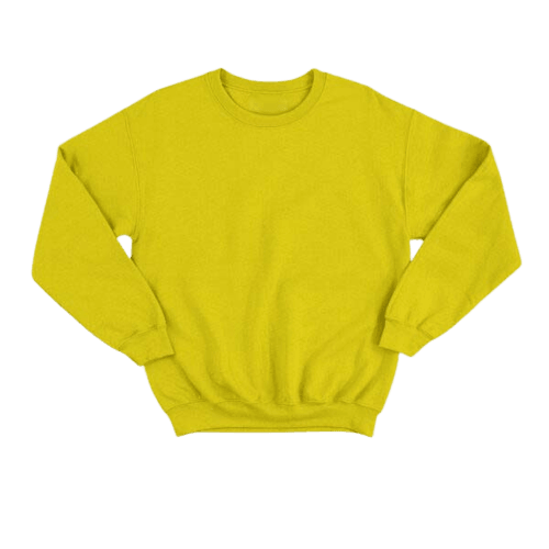 Basic Yellow Sweatshirt-Aesthetic Gen
