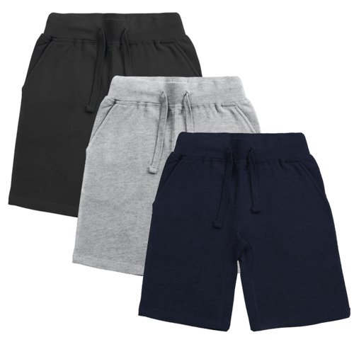 Bundle Of 3 Basic Shorts-Aesthetic Gen