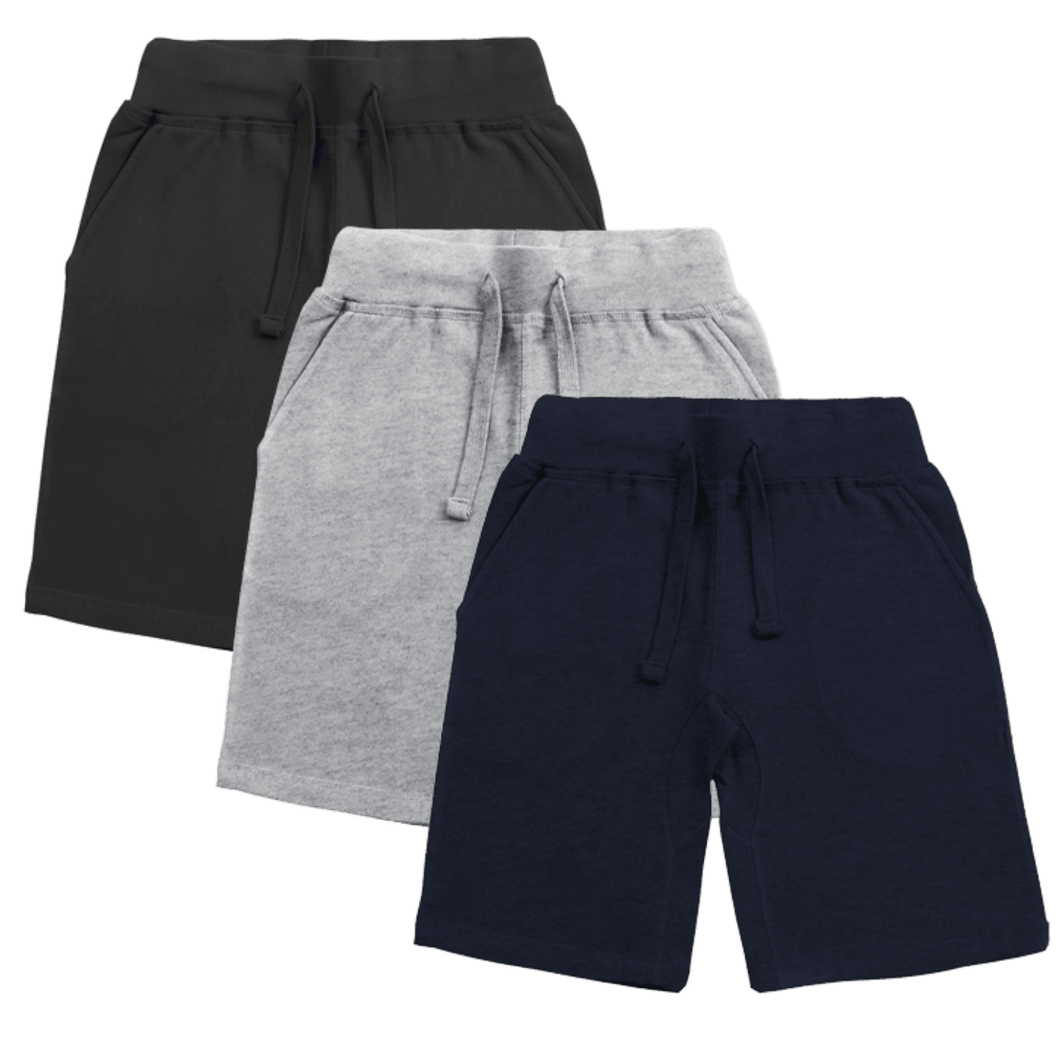 Bundle Of 3 Basic Shorts-Aesthetic Gen