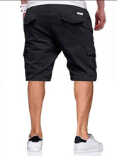 Load image into Gallery viewer, Jet Black Cargo Shorts - Aesthetic Gen