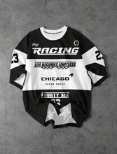 Load image into Gallery viewer, Manfinity EMRG Color Block Letter Printed Black T-Shirt - Aesthetic Gen