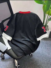 Load image into Gallery viewer, Manfinity EMRG Drop Shoulder V - Neck T-Shirt Sports and Leisure with Printed - Aesthetic Gen