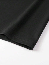 Load image into Gallery viewer, Manfinity EMRG Japanese Letter Graphic Black Drop Shoulder Tee - Aesthetic Gen