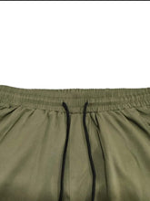 Load image into Gallery viewer, Olive Green Cargo Shorts - Aesthetic Gen