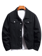 Load image into Gallery viewer, Pack Of 2 Black & Olive Green Denim Jacket - Unisex - Aesthetic Gen