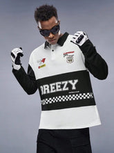 Load image into Gallery viewer, Racing EMRG Men's Casual Color Block Full Sleeves Polo T-Shirt - Aesthetic Gen