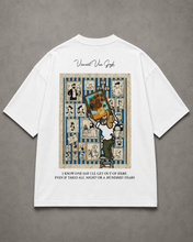 Load image into Gallery viewer, White Midnight Print Vincent Oversized Tee