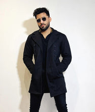 Load image into Gallery viewer, Turkish Style DOUBLE SIDE Epsom Coat Black-Aesthetic Gen
