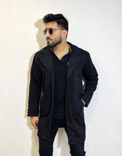 Load image into Gallery viewer, Turkish Style DOUBLE SIDE Epsom Coat Black-Aesthetic Gen
