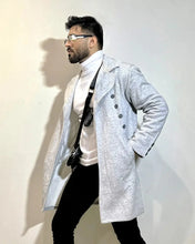 Load image into Gallery viewer, Turkish Style DOUBLE SIDE Epsom Coat Hazel Gray-Aesthetic Gen
