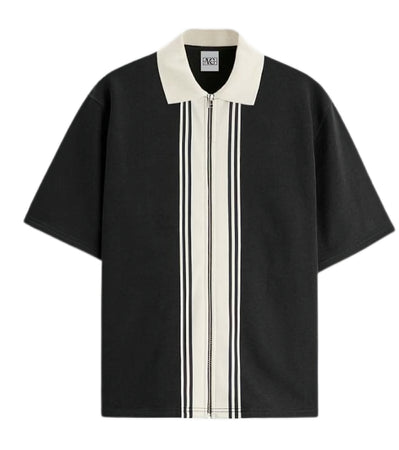 Long sleeve striped polo mens online