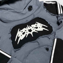 Load image into Gallery viewer, Ripped Stripes Hoodie
