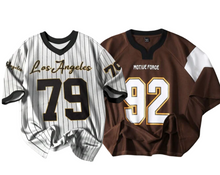 Load image into Gallery viewer, Pack Of 2 Retro LA Baseball Tee &amp; Coffee Drop Shoulder Tee
