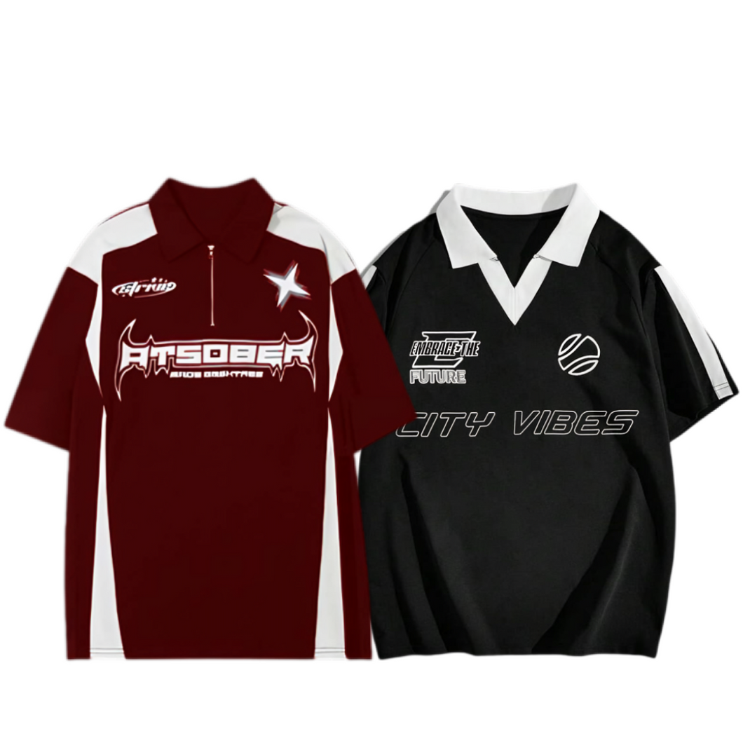 Pack of 2 Racing and Manfinity Polo T-Shirt -