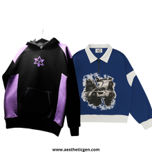 Load image into Gallery viewer, Pack Of 2 Sasuke Hoodie &amp; Racing Lapel Sweatshirt
