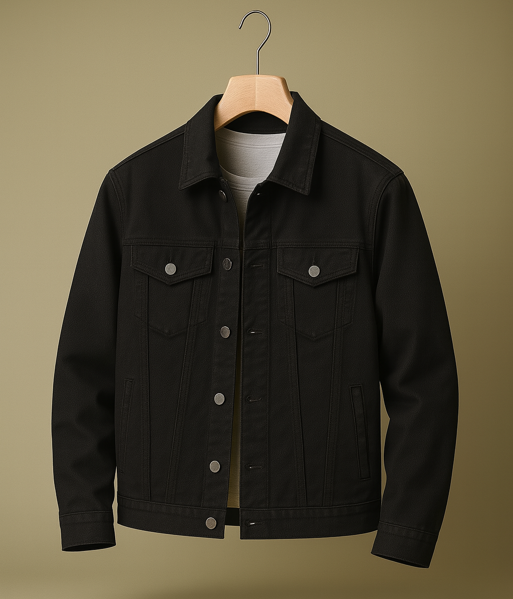 Black Denim Jacket -Unisex