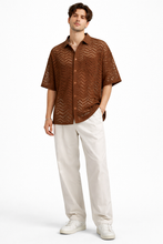 Load image into Gallery viewer, Cocoa Crochet Shirt
