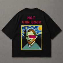 Load image into Gallery viewer, Black Van Gogh Trove Oversized Tee
