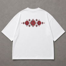 Load image into Gallery viewer, White Crimson Heritage Oversized Tee

