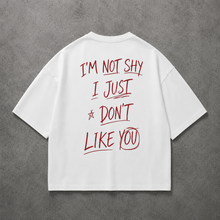 Load image into Gallery viewer, White Not Shy Oversized Tee
