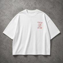Load image into Gallery viewer, White Not Shy Oversized Tee
