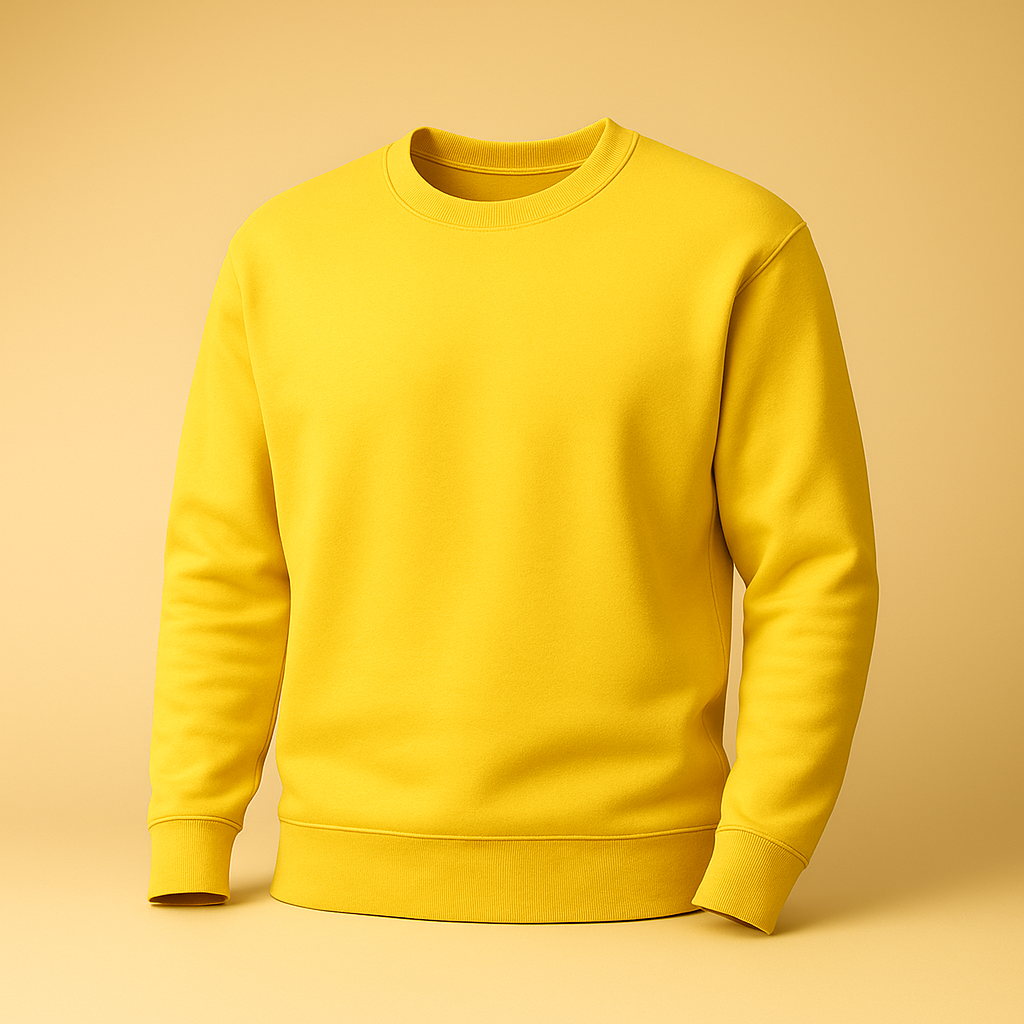 Basic Yellow Sweatshirt