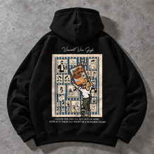 Load image into Gallery viewer, Black Midnight Print Vincent Oversized Hoodie
