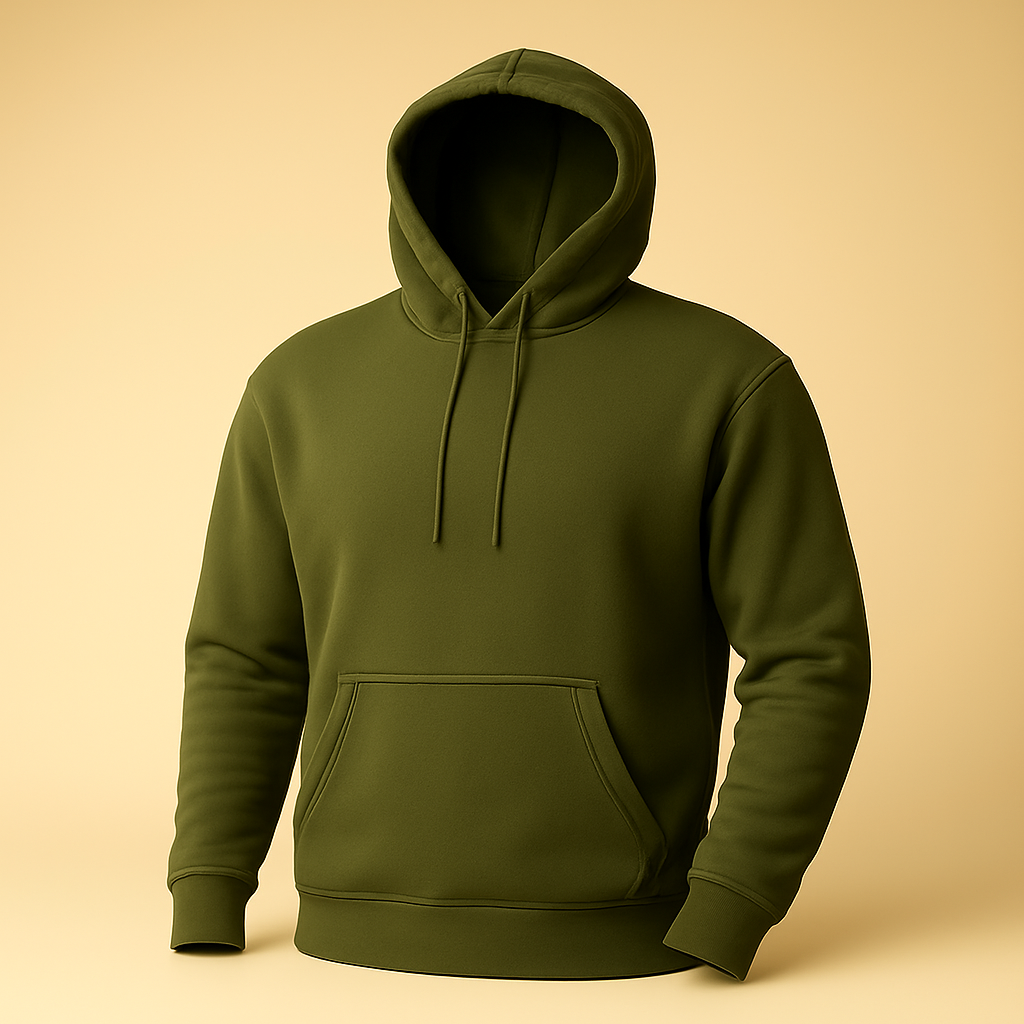Basic Olive green Hoodie