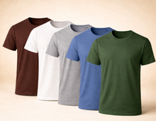 Load image into Gallery viewer, Bundle Of 5 Half Sleeves T-Shirt
