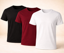 Load image into Gallery viewer, Bundle Of 3 Half Sleeves T-Shirt
