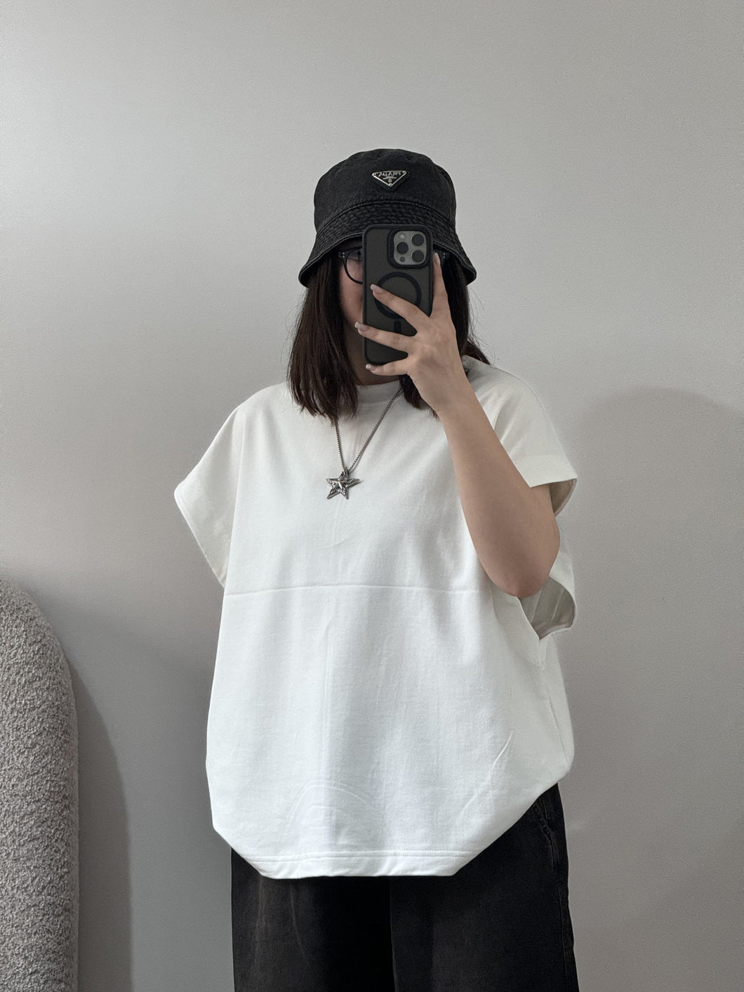 White Void Oversized Tee