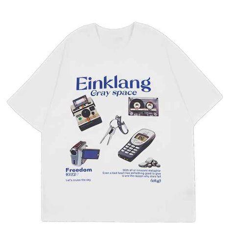 American Vintage White Drop Shoulder Tee - Aesthetic Gen