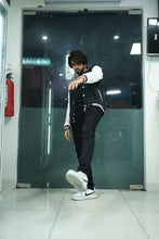 Load image into Gallery viewer, Baseball Jacket Black and White _Unisex - Aesthetic Gen
