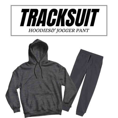 Basic Charcoal Hoodies Tracksuits - Aesthetic Gen