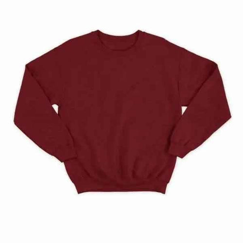 Basic Maroon Sweatshirt - Aesthetic Gen