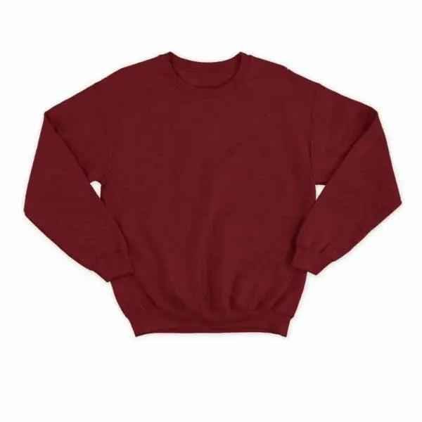 Basic Maroon Sweatshirt - Aesthetic Gen