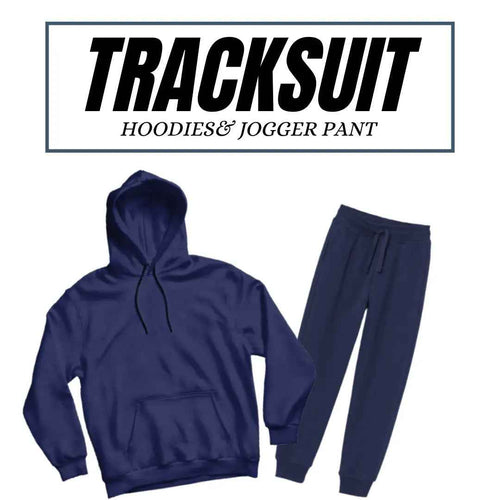 Basic Navy Blue Hoodies Tracksuits - Aesthetic Gen