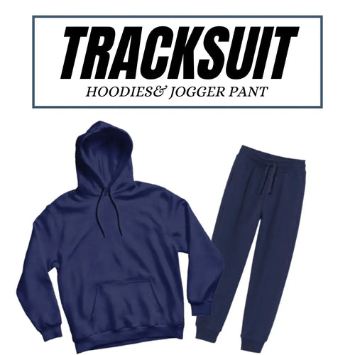 Basic Navy Blue Hoodies Tracksuits-Aesthetic Gen