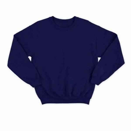 Basic Navy Blue Sweatshirt - Aesthetic Gen