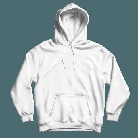 Basic White Hoodie - Aesthetic Gen