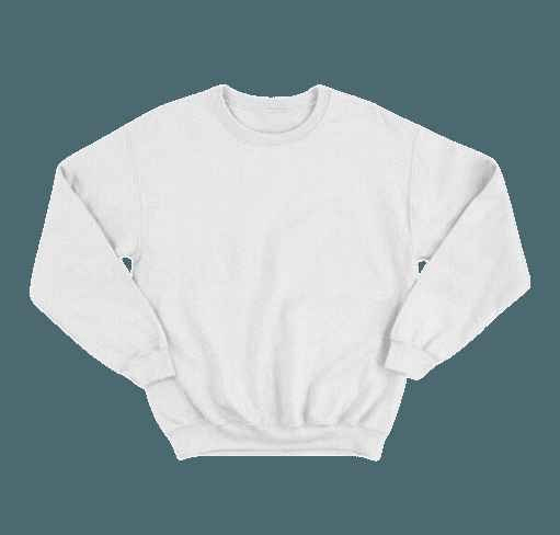 Basic White Sweatshirt - Aesthetic Gen