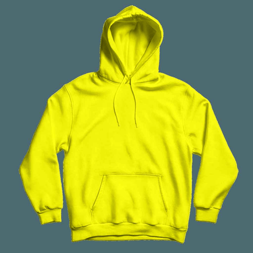 Basic Yellow Hoodie - Aesthetic Gen